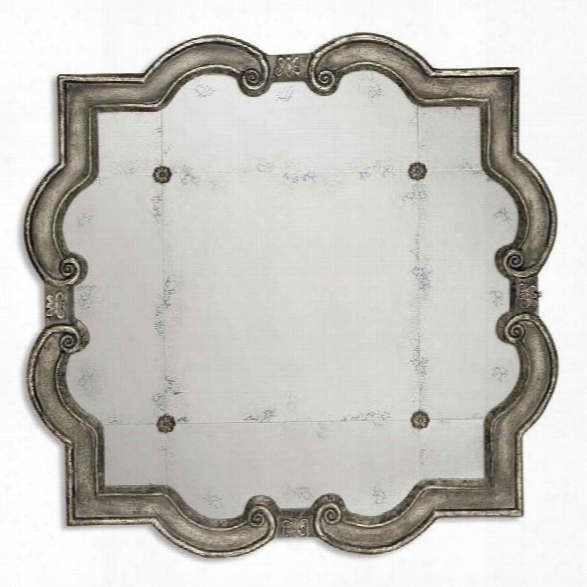 Uttermost Prisca Small Mirror In Distressed Silver