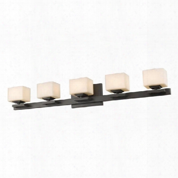 Z-lite Cuvier 5 Light Vanity Light In Bronze