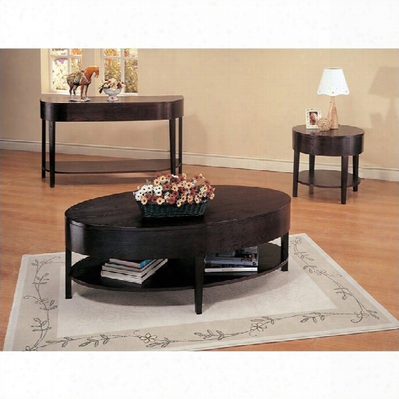 Coaster 3 Piece Coffee Table Set In Cappuccino