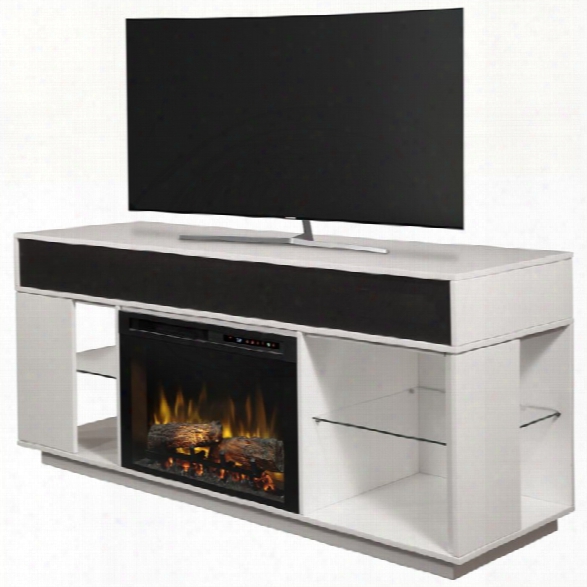 Dimplex Audio Flex Lex 64 Fireplace Tv Stand With Sound In White