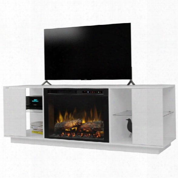 Dimplex Flex Lex 64 Fireplace Tv Stand In White