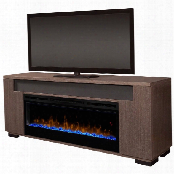 Dimplex Haley 76 Fireplace Tv Stand With Soundbar In Rift Gray