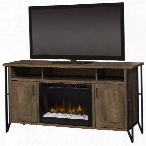 Dimplex Tyson 64 Fireplace Tv Stand In Farmhouse Chestnut