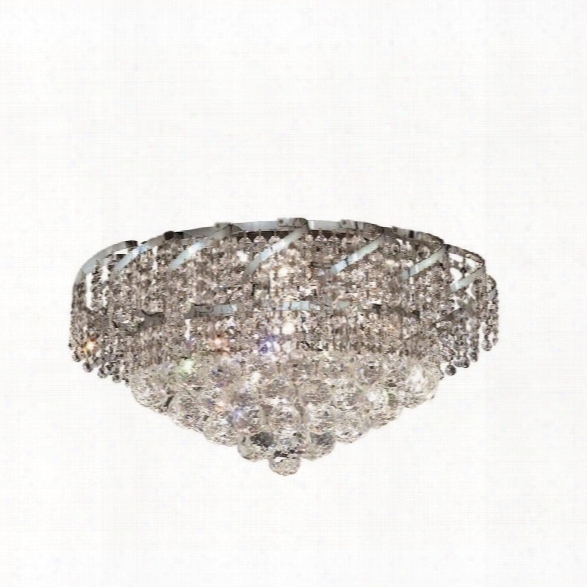 Elegant Lighting Belenus 20 8 Light Elegant Crystal Flush Mount