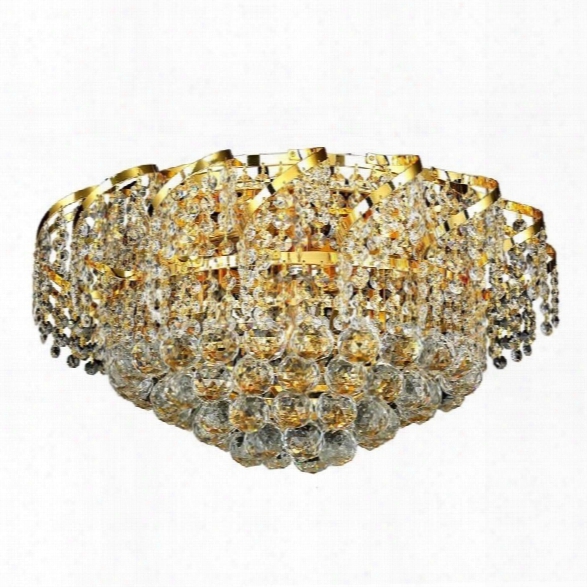 Elegant Lighting Belenus 20 8 Light Elements Crystal Flush Mount