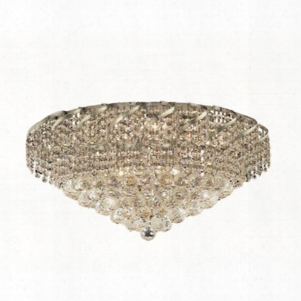 Elegant Lighting Belenus 26 10 Light Elegant Crystal Flush Mount