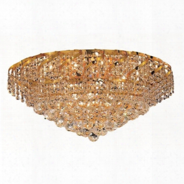 Elegant Lighting Belenus 26 10 Light Elements Crystal Flush Mount