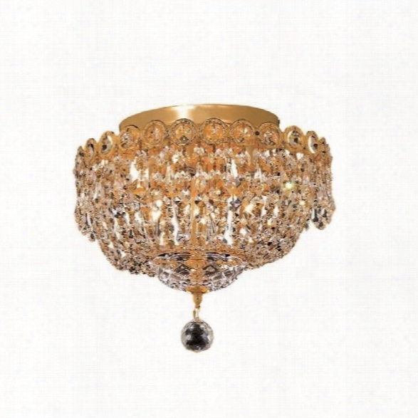 Elegant Lighting Century 12 4 Light Elements Crystal Flush Mount