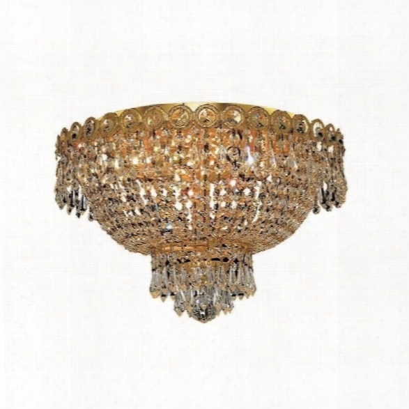 Elegant Lighting Century 16 4 Light Elements Crystal Flush Mount