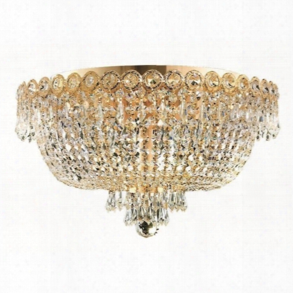 Elegant Lighting Century 18 6 Light Elements Crystal Flush Mount