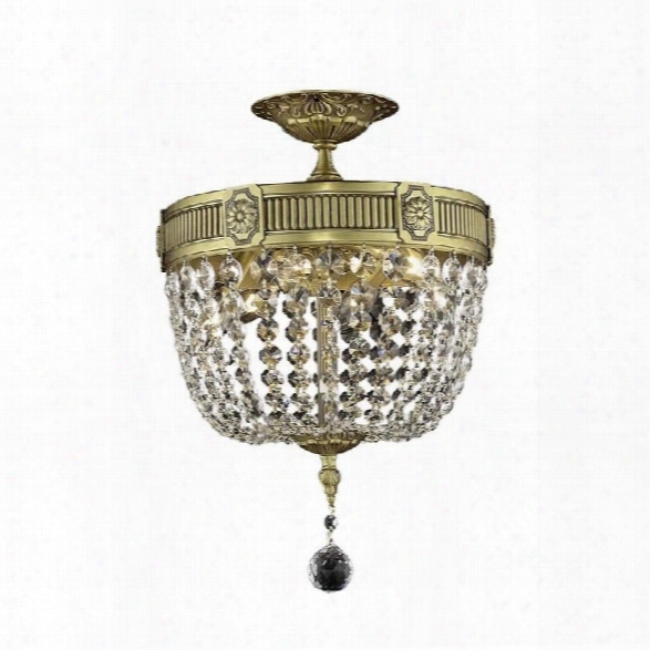 Elegant Lighting Esperanza 12 3 Light Elements Crystal Flush Mount