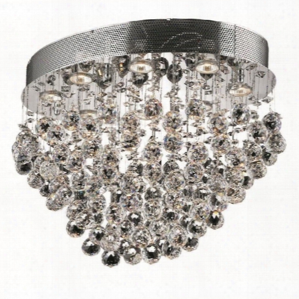 Elegant Lighting Galaxy 16 8 Light Elements Crystal Flush Mount