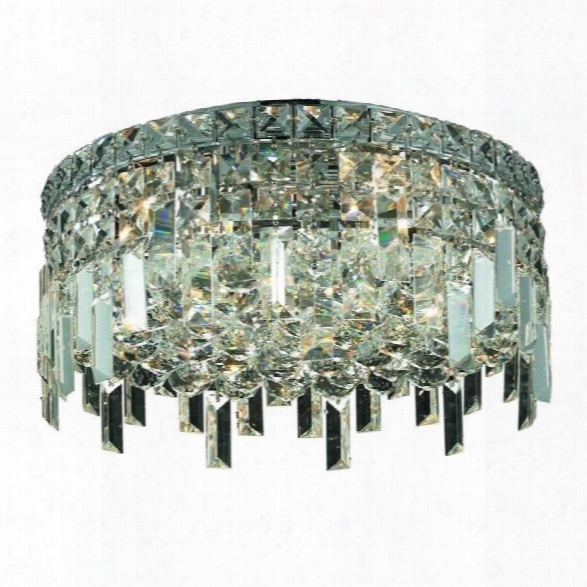 Elegant Lighting Maxime 16 5 Light Spectra Crystal Flush Mount