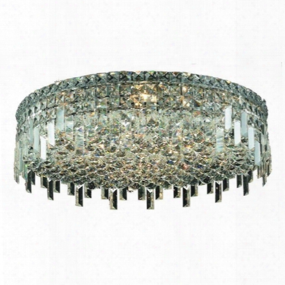 Elegant Lighting Maxime 24 9 Light Royal Crystal Flush Mount