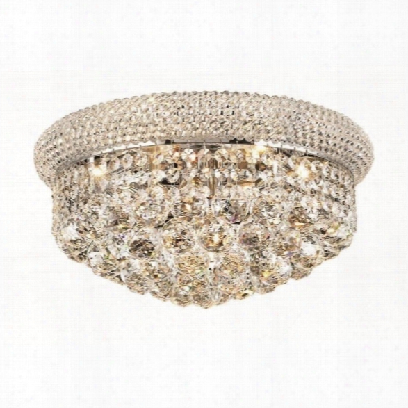 Elegant Lighting Primo 16 8 Light Elements Crystal Flush Mount