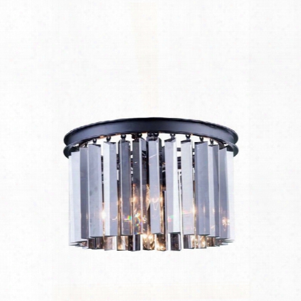 Elegant Lighting Sydney 16 3 Light Royal Crystal Flush Mount