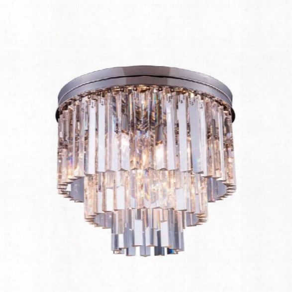 Elegant Lighting Sydney 20 9 Light Royal Crystal Flush Mount