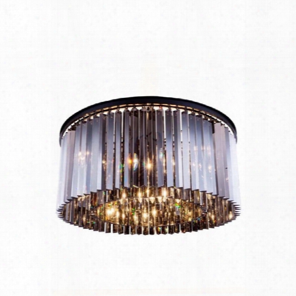 Elegant Lighting Sydney 32 8 Light Royal Crystal Flush Mount