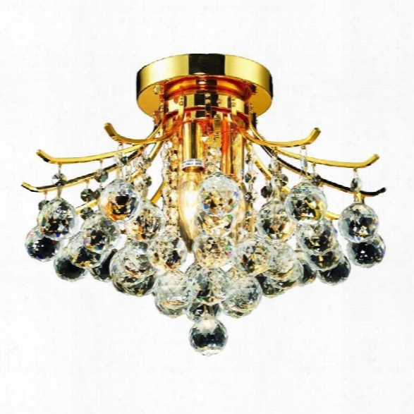 Elegant Lighting Toureg 16 3 Light Elements Crystal Flush Mount