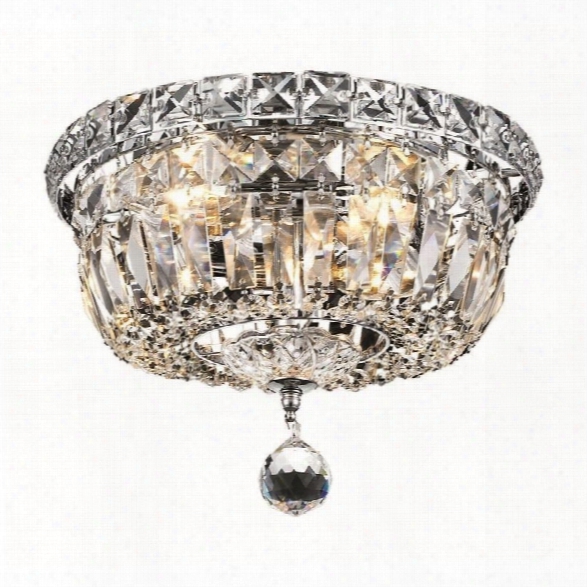 Elegant Lighting Tranquil 10 4 Light Elements Crystal Flush Mount