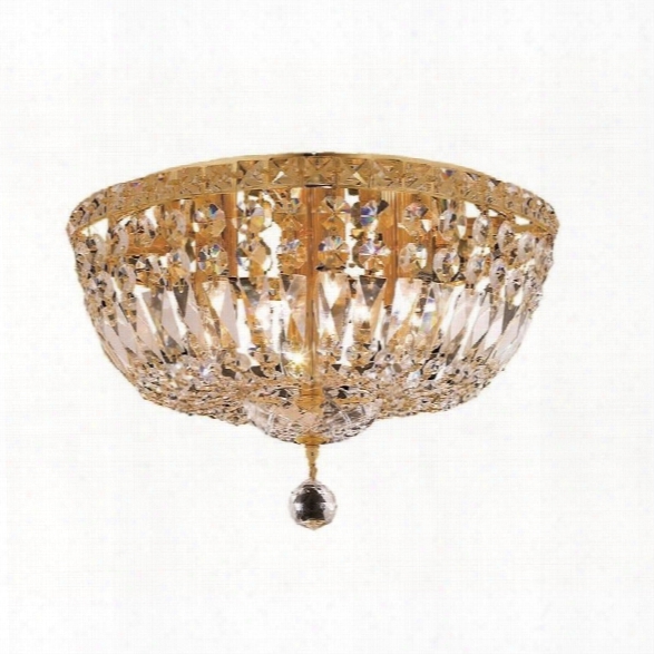 Elegant Lighting Tranquil 16 6 Lihgt Elements Crystal Flush Mount