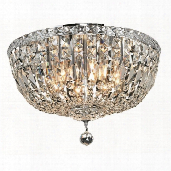 Elegant Lighting Tranquil 18 8 Light Elegant Crystal Flush Mount