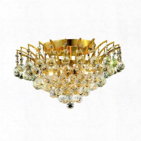 Elegant Lighting Victoria 16 6 Light Elegant Crystal Flush Mount