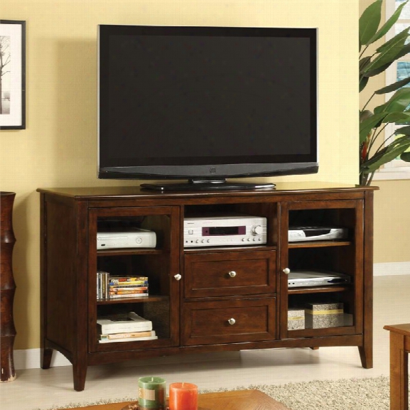 Furniture Of America Miscel 60 Tv Stand In Dark Walnut