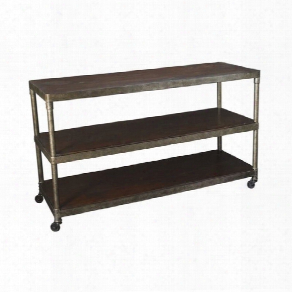 Hammary Structure Entertainment Console/tv Stand In Distressed Brown