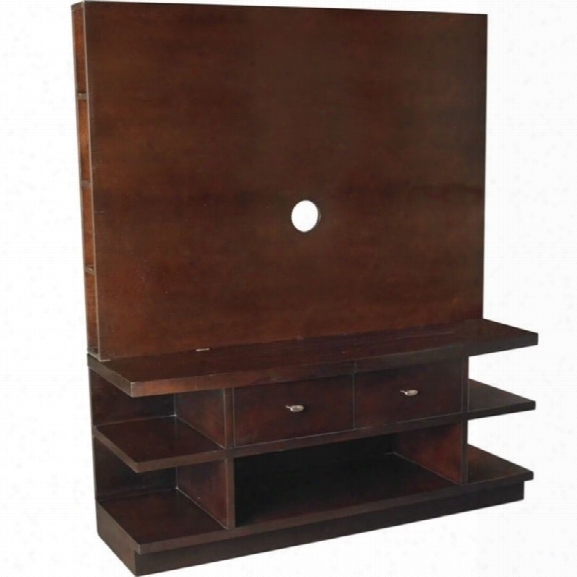 Hammary Urbana Entertainment Console In Dark Merlot