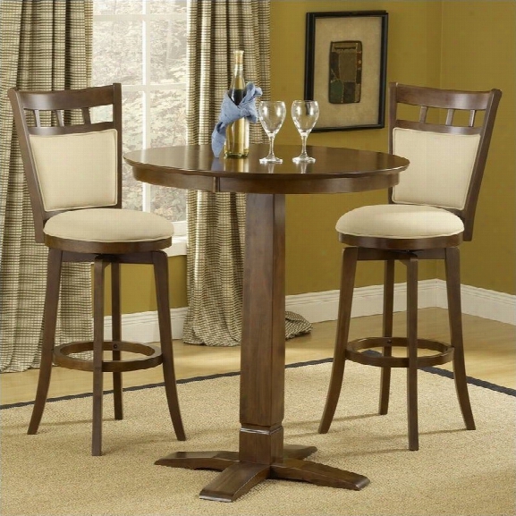 Hillsdale Dynamic Designs 5 Piece Pub Table Set With Jefferson Stools