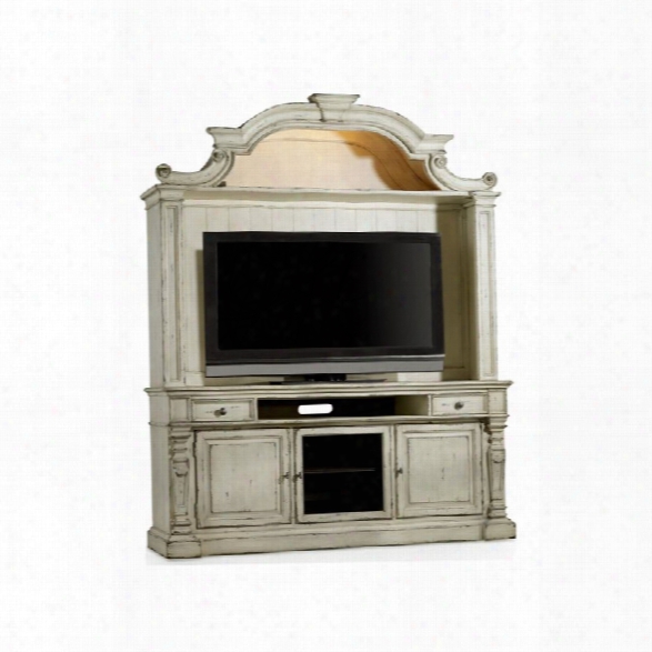 Hooker Furniture Sanctuary 2 Piece Entertainment Center In Chalky White