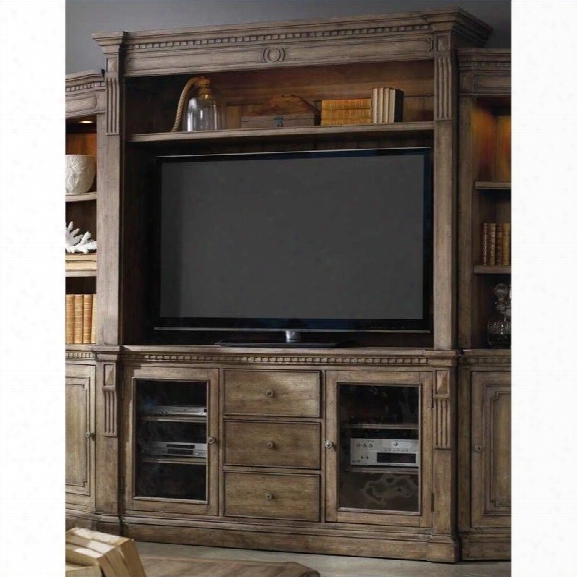 Hooker Furniture Sorella Entertainment Console With Hutch In Brown