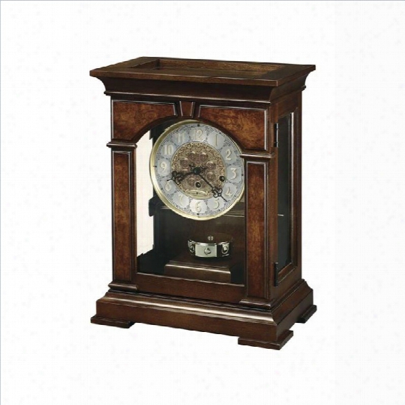 Howard Miller Emporia Mantel Clock In Cherry Bordeaux Finish