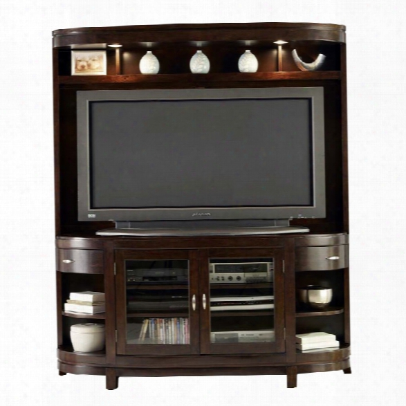 Liberty Furniture Avalon Entertainment Center In Dark Truffle