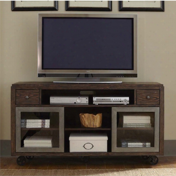 Liberty Furniture Avignon Tv Stand In Rustic Brown