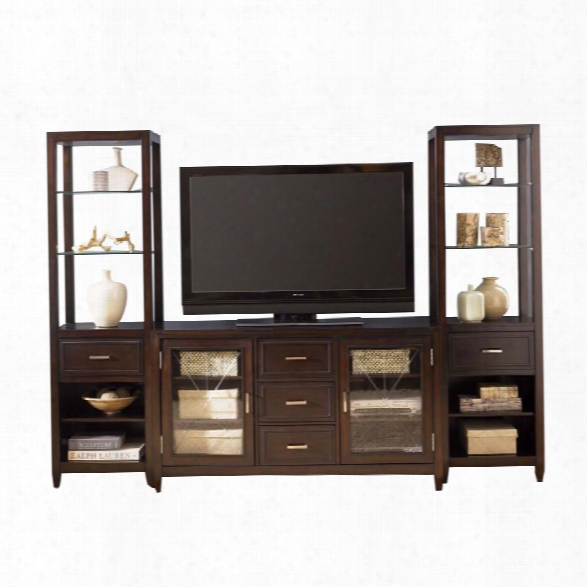 Liberty Furniture Caroline Entertainment Center In Espresso Stain