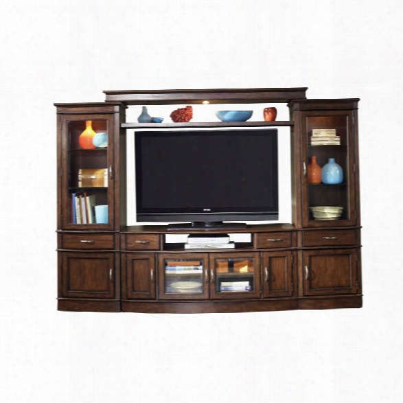 Liberty Furniture Hanover 3 Piece Entertainment Center In Cherry Spcie