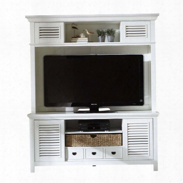 Liberty Furniture Summerhill Entertainment Center In Linen