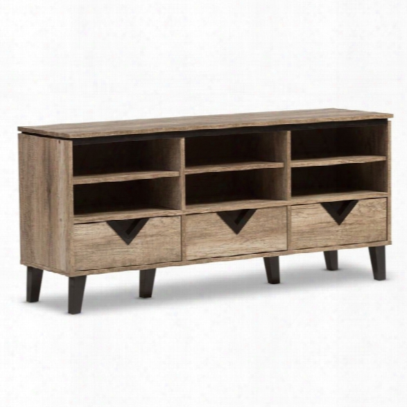 Maklaine 55 Tv Stand In Light Brown