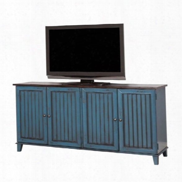 Martin Furniture Ellington 72 Tv Console In Blue