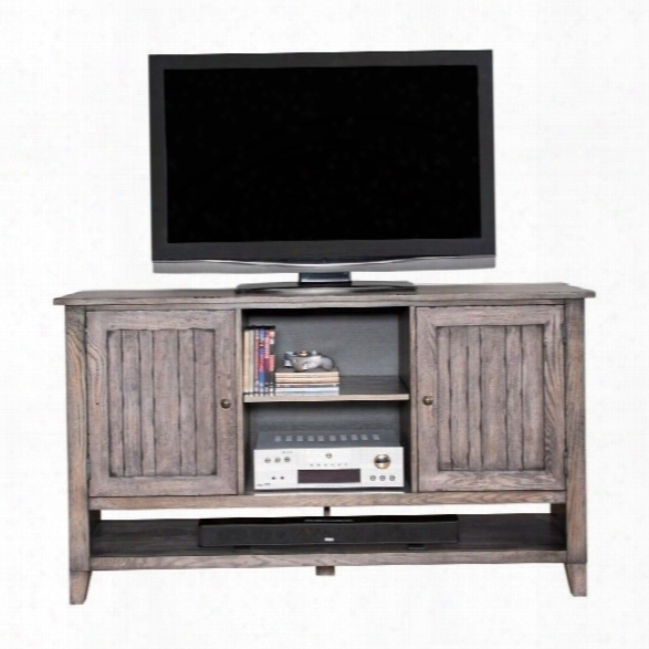 Martin Furniture Harmon Deluxe Tv Console In Weathered Greige