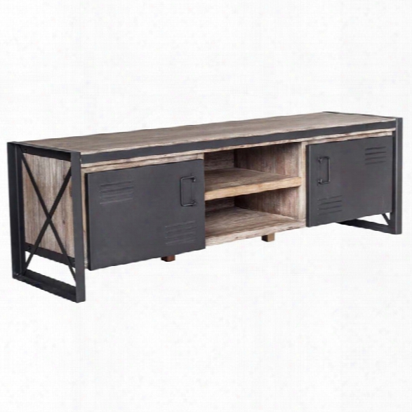 Moe's Bronx 2 Door Tv Stand In Light Brown