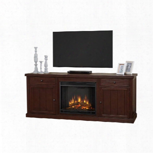 Real Flame Cassidy 68 Fireplace Tv Stand In Chestnut Oak