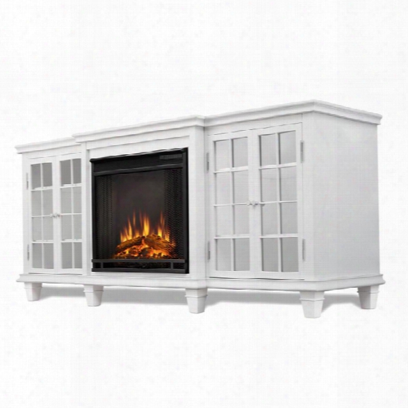 Real Flame Marlowe Fireplace Tv Stand In White