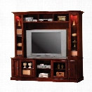 Coaster Entertainment Center in Merlot Oak