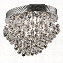 Elegant Lighting Galaxy 16 8 Light Elements Crystal Flush Mount