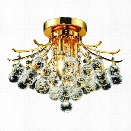 Elegant Lighting Toureg 16 3 Light Elements Crystal Flush Mount