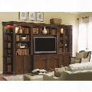 Hooker Furniture Cherry Creek Entertainment Wall Unit in Brown