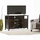 Simpli Home Amherst 54 TV Stand in Dark Brown